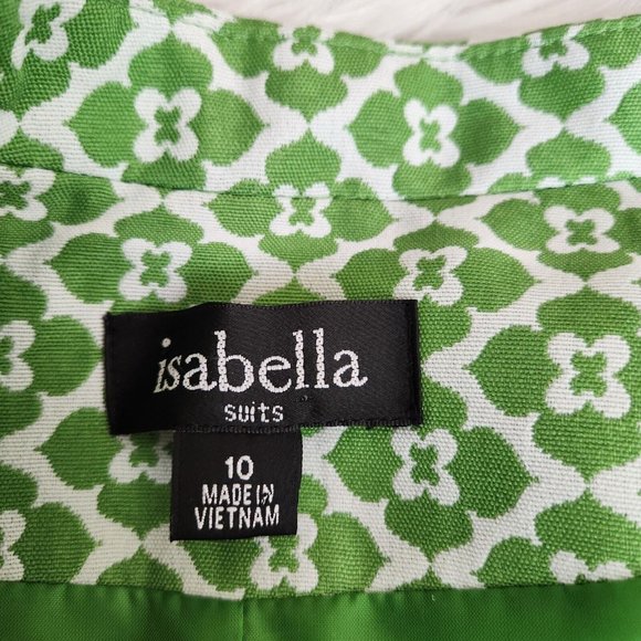 Green and White Skirt Set - Picture 4 of 16